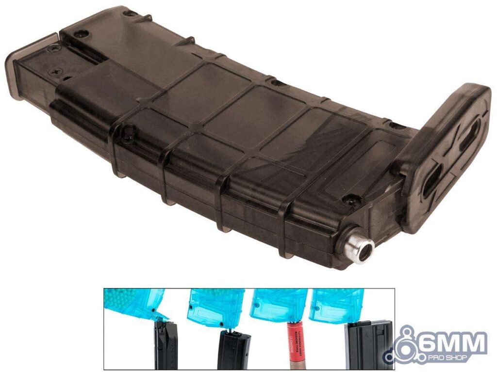 Speed Loader Universal para Airsoft Tipo Cargador de Rifle para 500 BBs 6mmProShop (Color: Café) - Imagen 2