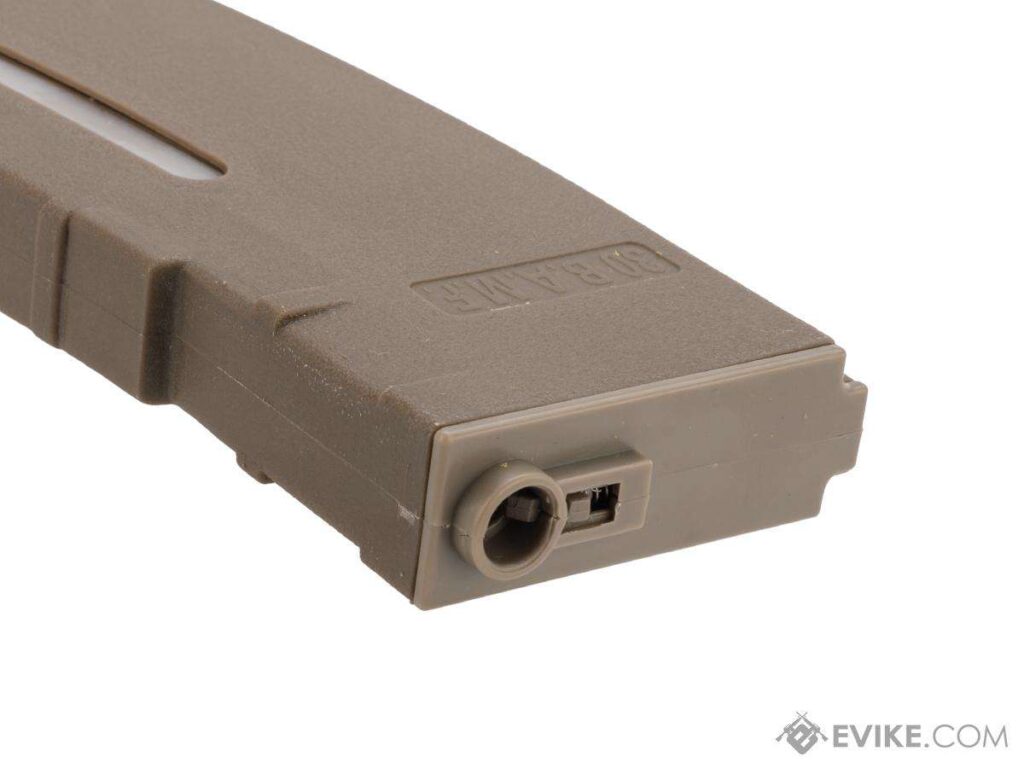 Cargador M4 Realcap Milsim 30 BBs de Polímero para AEG M4/M16, BAMF Evike (Color: Tan) - Imagen 4