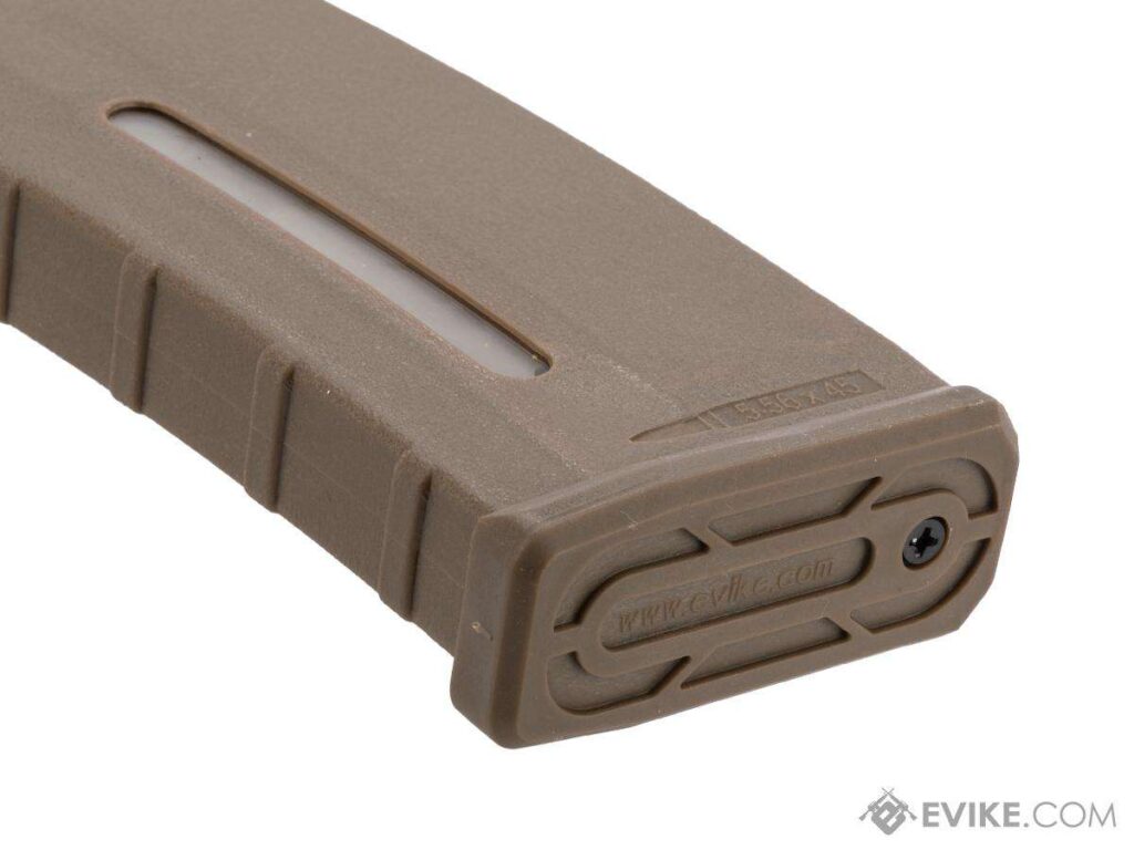 Cargador M4 Realcap Milsim 30 BBs de Polímero para AEG M4/M16, BAMF Evike (Color: Tan) - Imagen 3