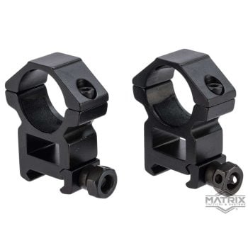 Monturas de Anillo de Aluminio para Miras, Matrix Tubo 1″ / Media