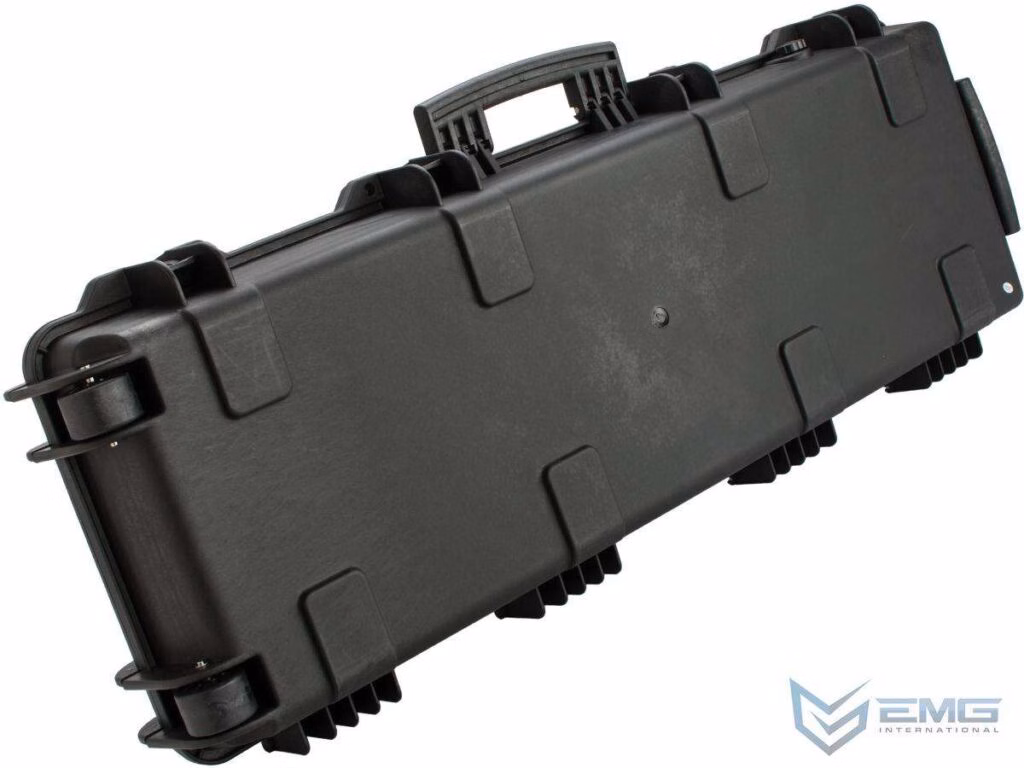 Estuche Duro de 109 cm para Airsoft y Armas, con Llantas y Espuma Anti Impactos EMG Transporter (Color: Negro Mate) - Imagen 2