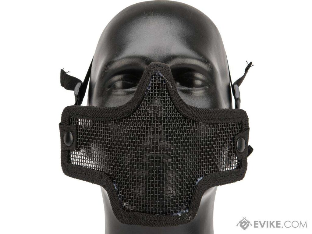 Máscara Mesh con Malla Protectora para Media Cara Valken Kilo 2G (Color: Negro) - Imagen 2