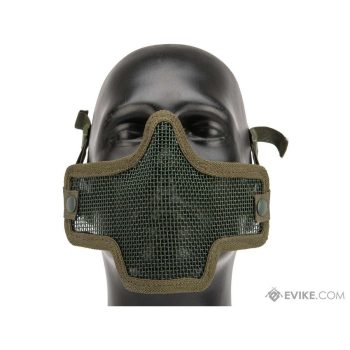 Máscara Mesh con Malla Protectora para Media Cara Valken Kilo 2G - Verde Olivo - Vista 2