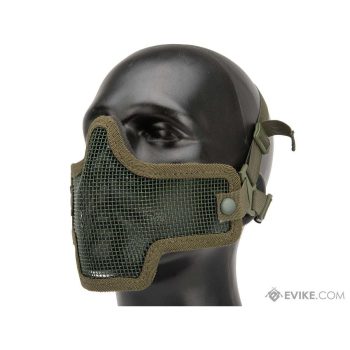 Máscara Mesh con Malla Protectora para Media Cara Valken Kilo 2G - Verde Olivo