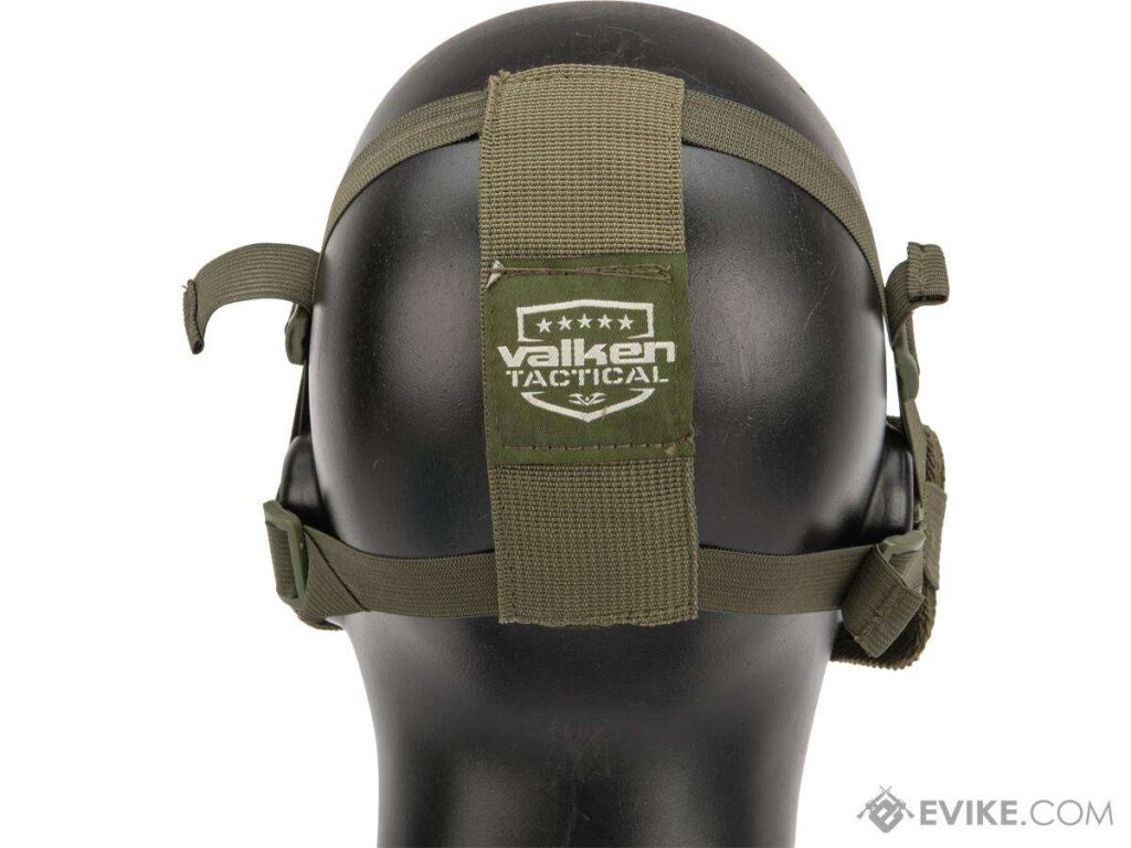 Máscara Mesh con Malla Protectora para Media Cara Valken Kilo 2G (Color: Verde Olivo) - Imagen 4