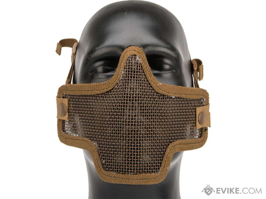 Máscara Mesh con Malla Protectora para Media Cara Valken Kilo 2G (Color: Tan) - Imagen 2