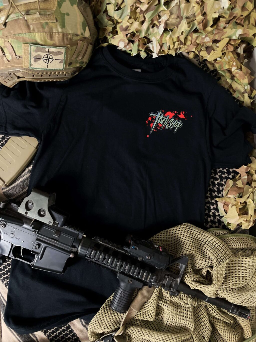 playera tactishop death wish frente