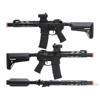 M4 CQB con Silenciador, Sistema QBS para Cambio Rápido de Resorte e Internos de Alto Desempeño CYMA Platinum para Airsoft - Vista 3