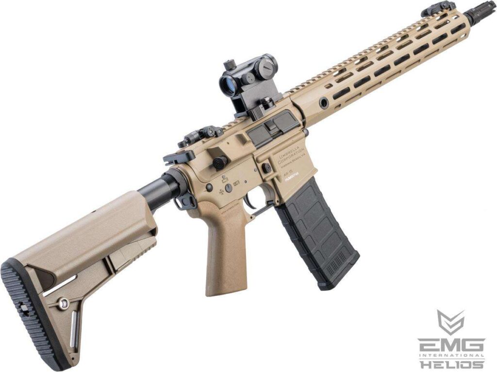 M4 EMG Helios Umbrella / Sistema QBS / Internos de Alto Desempeño para Airsoft (Color: Tan) - Imagen 2