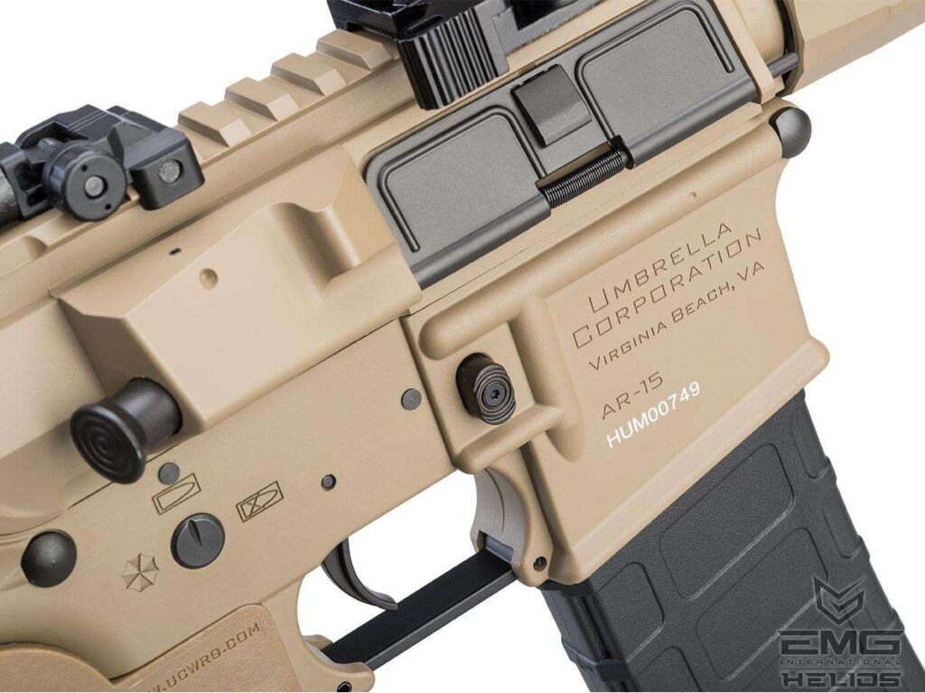 M4 EMG Helios Umbrella / Sistema QBS / Internos de Alto Desempeño para Airsoft (Color: Tan) - Imagen 4