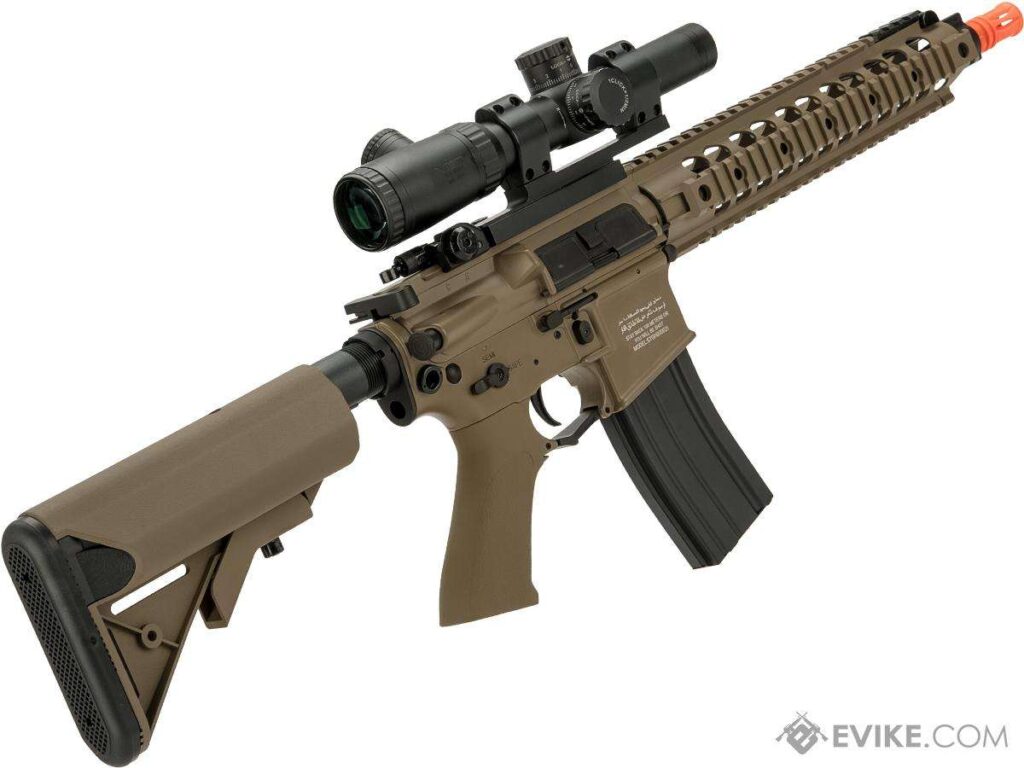 CYMA Sport SR16 E3 Full Metal LiPo Ready para Airsoft (Color: Tan / Corta) - Imagen 2