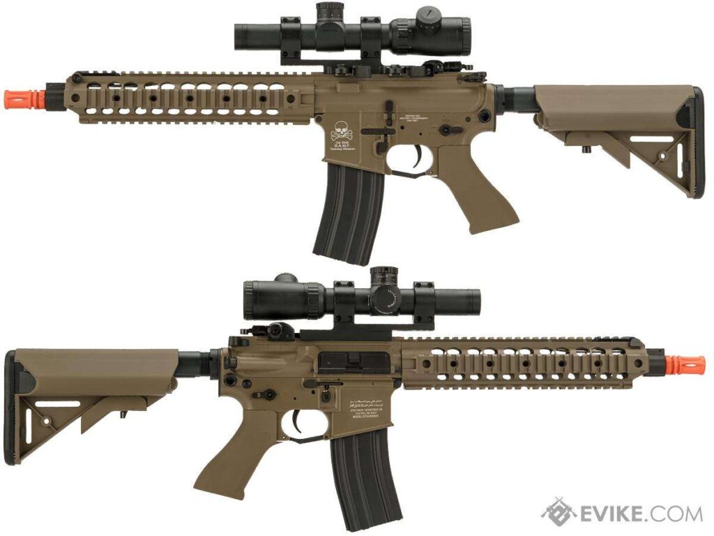 CYMA Sport SR16 E3 Full Metal LiPo Ready para Airsoft (Color: Tan / Corta) - Imagen 3