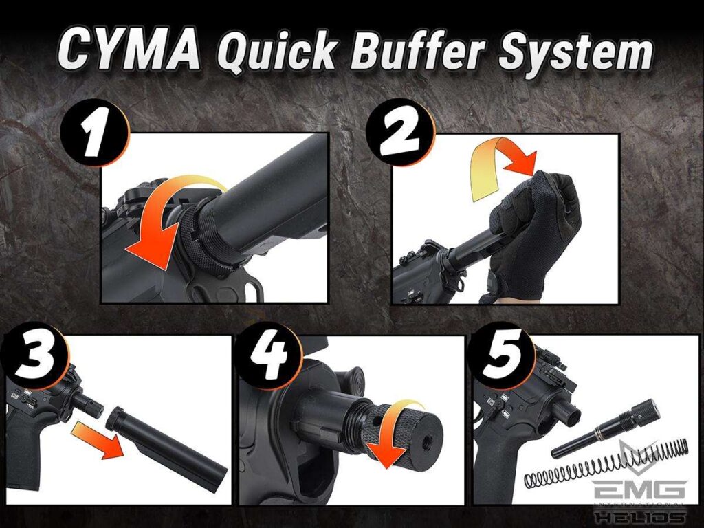 M4 EMG Helios Umbrella / Sistema QBS / Internos de Alto Desempeño para Airsoft (Color: Tan) - Imagen 6