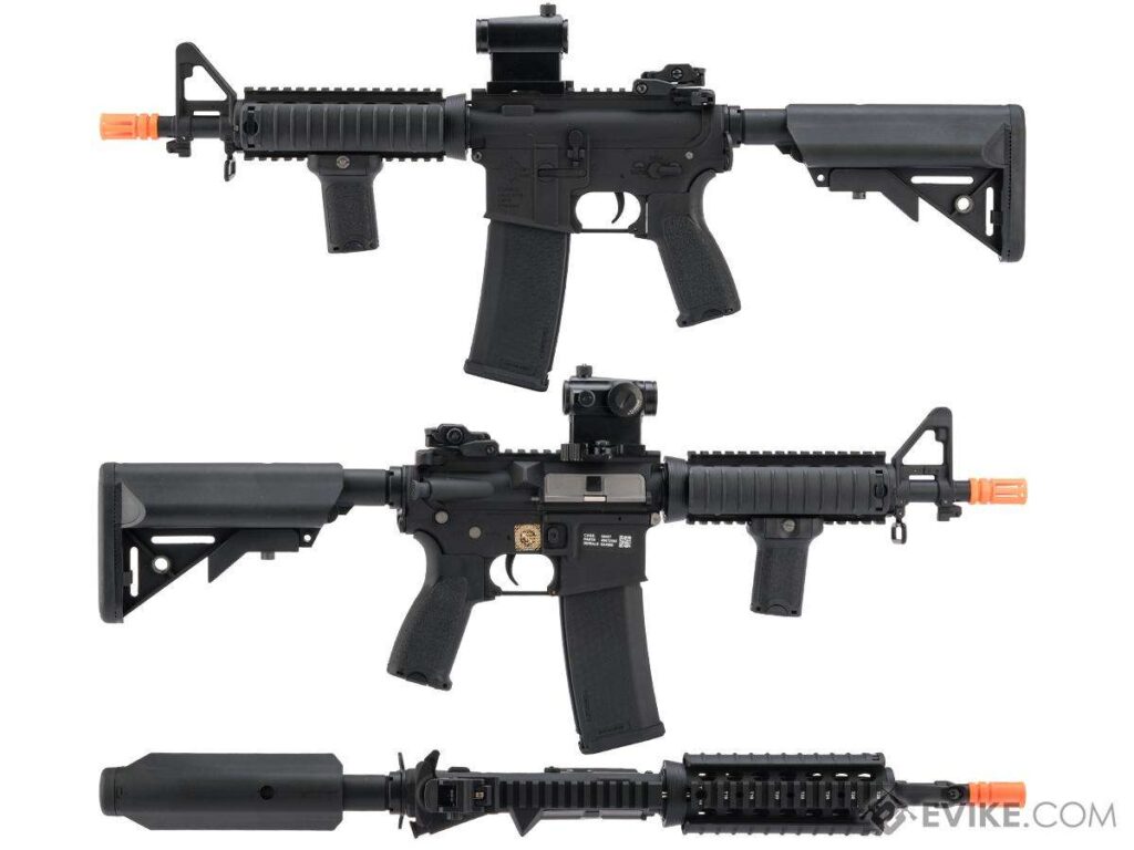M4 RIS SBR serie EDGE de Specna Arms con Licencia Rock River Arms para Airsoft (Color: Negro) - Imagen 3