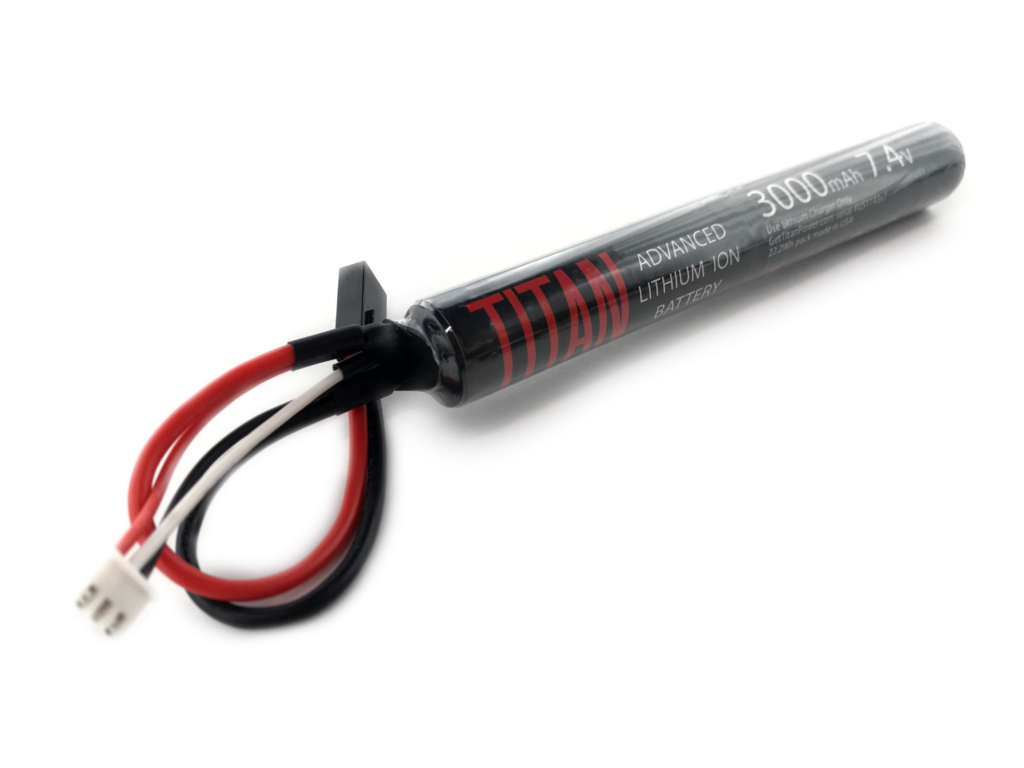 Batería LiIon Titan Power 7.4 V 3000 mAh tipo Stick (Conector: Mini Tamiya) - Imagen 2