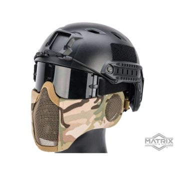 Máscara de Malla con Protección de Orejas Matrix “Carbon Striker” - Multicam