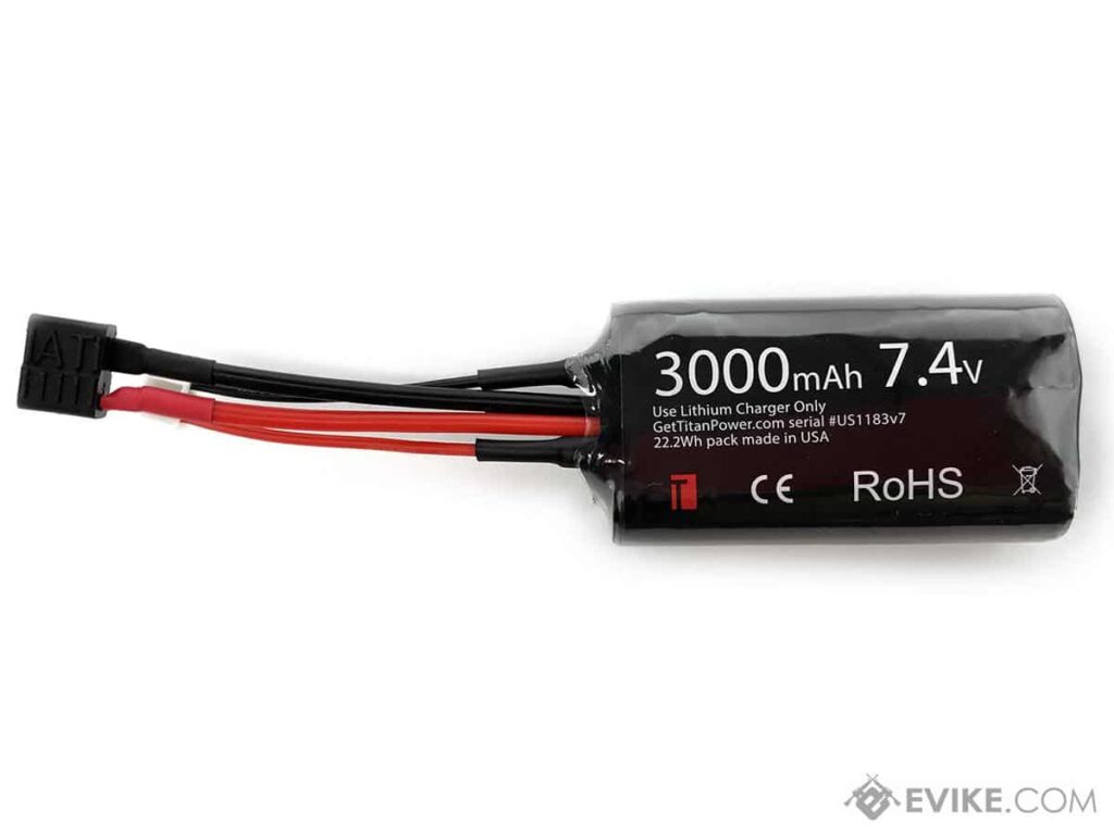 Batería LiIon Titan Power 7.4 V 3000 mAh tipo Brick (Conector: Deans) - Imagen 2