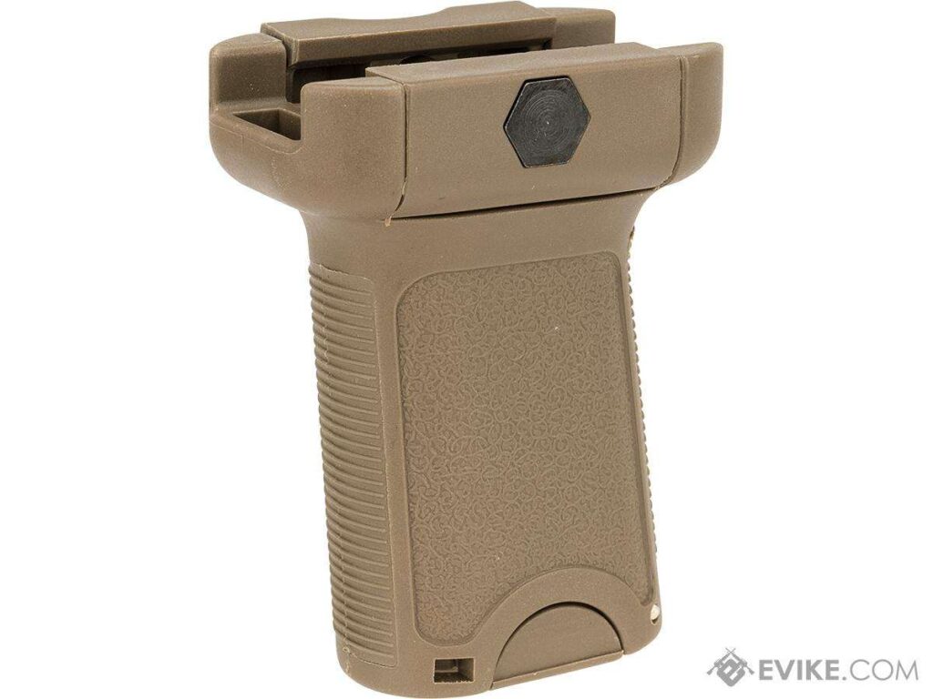Grip Vertical Ergonómico de Polímero para Rieles de 20 mm Matrix (Color: Tan) - Imagen 2