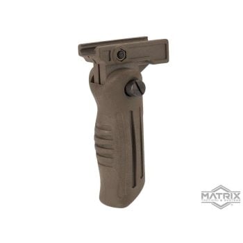 Grip Vertical Plegable de Polímero para Rieles de 20 mm Matrix - Tan