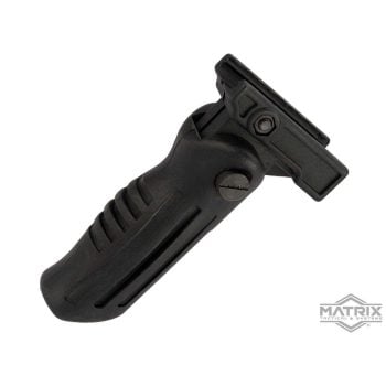 Grip Vertical Plegable de Polímero para Rieles de 20 mm Matrix - Negro