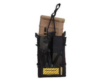 TACO Pouch Molle EmersonGear para Cargador de M4 con Cuerda Elástica (Color: Multicam® Black Genuino) - Imagen 5