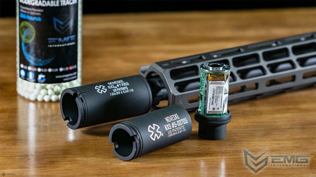 Flash Hider Trazador Recargable Ultra Compacto EMG Noveske con Unidad ACETECH Lighter S (Modelo: KX5 / Negro) - Imagen 8