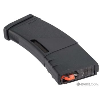 Cargador Midcap KRYTAC 150 BBs de Polímero con Doble Ventana Translúcida para Réplicas M4 - Negro - Vista 2