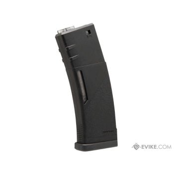 Cargador Midcap KRYTAC 150 BBs de Polímero con Doble Ventana Translúcida para Réplicas M4 - Negro