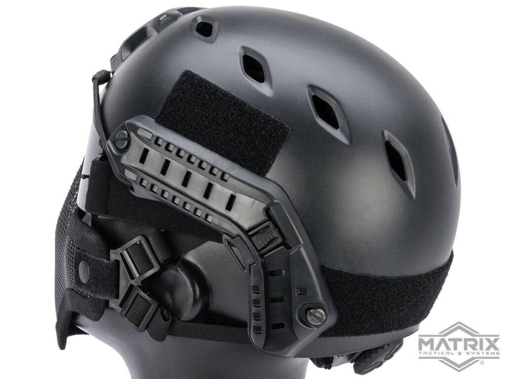Máscara de Malla para Proteger Media Cara Matrix "Striker V1" (Color: Negro) - Imagen 2