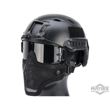 Máscara de Malla para Proteger Media Cara Matrix “Striker V1” - Negro
