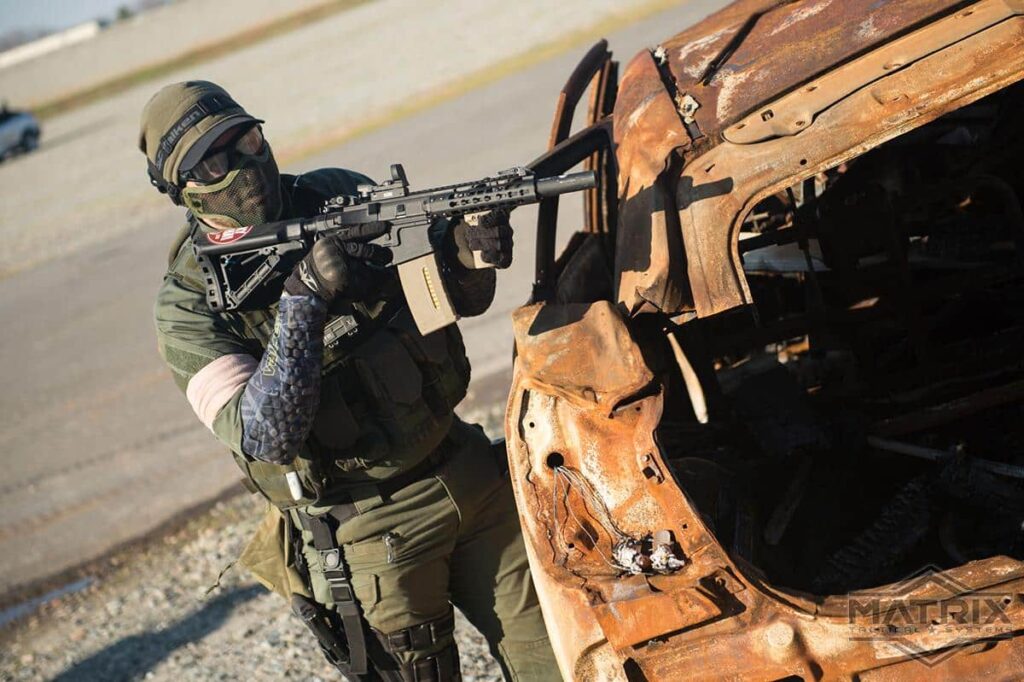 Máscara de Malla para Proteger Media Cara Matrix "Striker V1" (Color: Tan) - Imagen 6