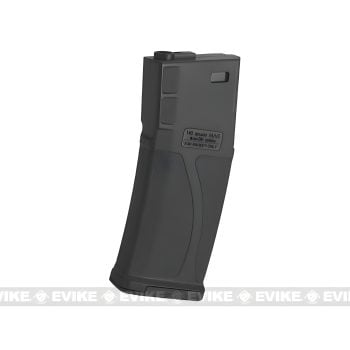 Cargador Midcap de 140 BBs para M4 AEG, Blue Box - Negro / 1 Pieza