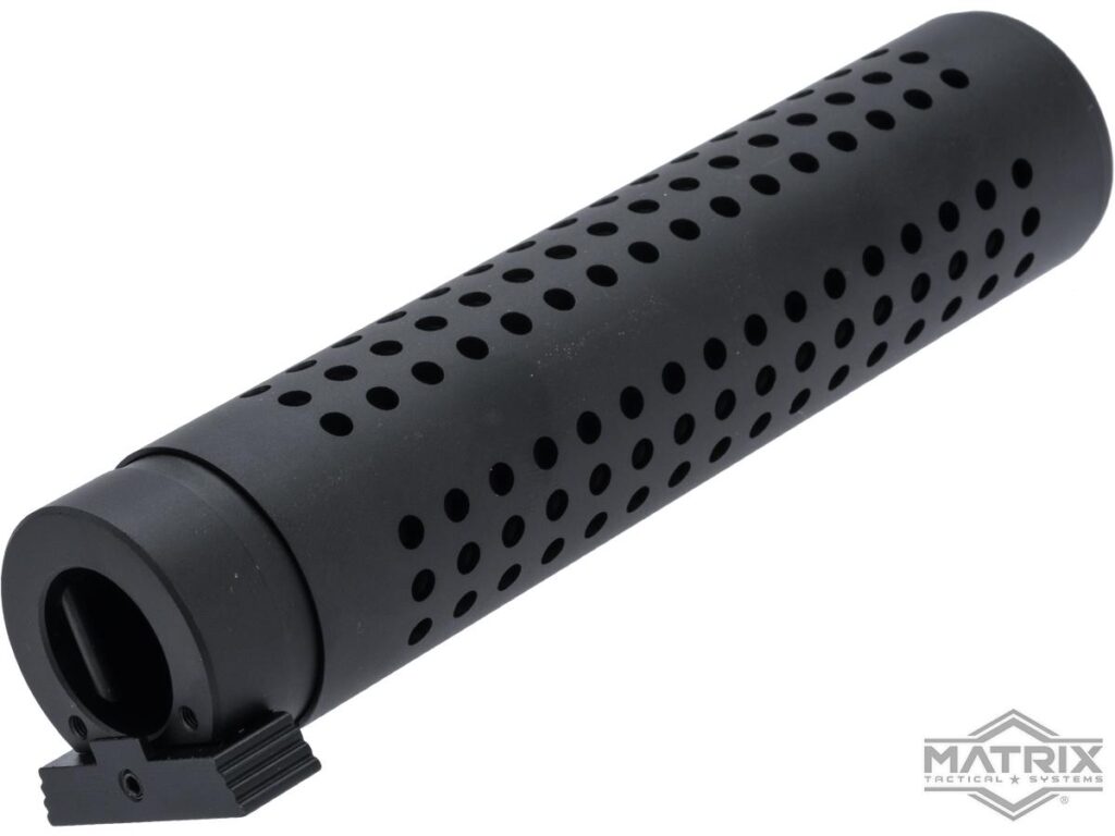 Supresor Matrix tipo QD para Rifles de Airsoft, No Requiere Rosca (Color: Negro) - Imagen 2