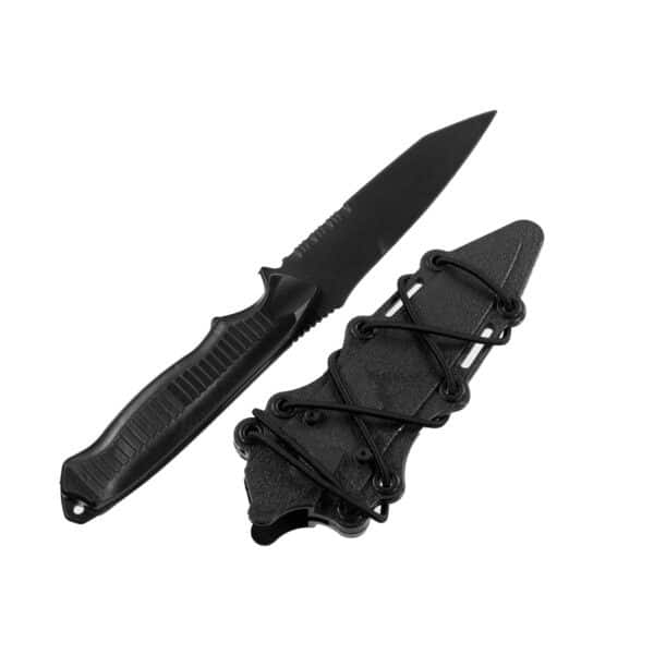 rubber knife black