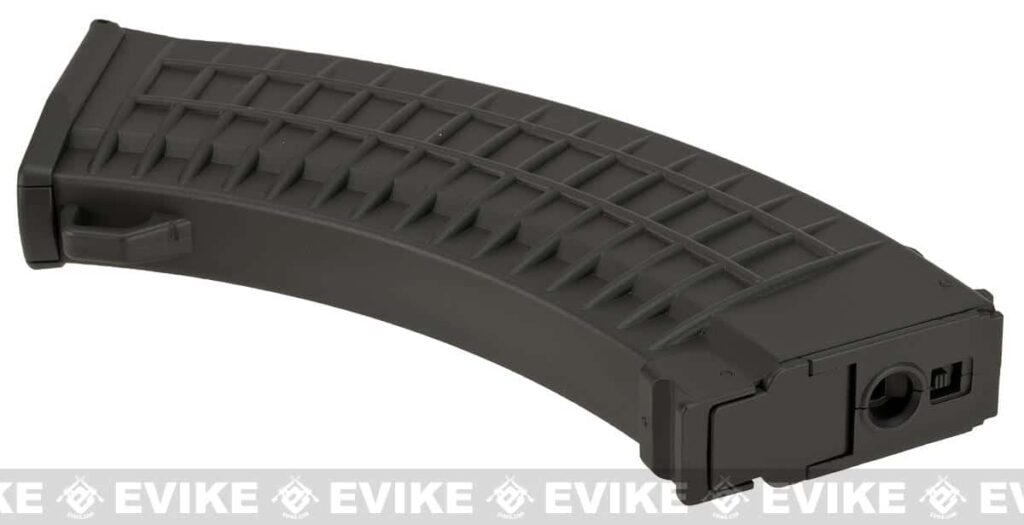 Cargador HiCap CYMA tipo FlashMag para Réplicas Serie AK Eléctricas (Color: Negro / 520 BBs / Estilo Waffle) - Imagen 4