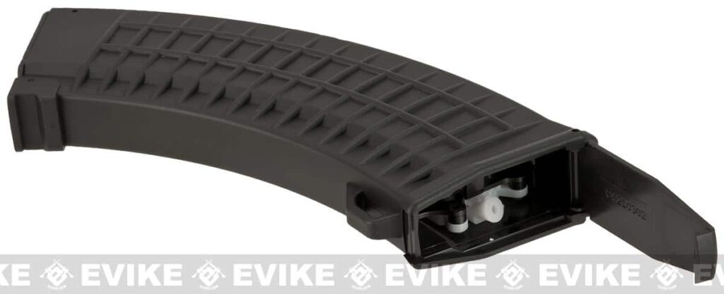 Cargador HiCap CYMA tipo FlashMag para Réplicas Serie AK Eléctricas (Color: Negro / 520 BBs / Estilo Waffle) - Imagen 3