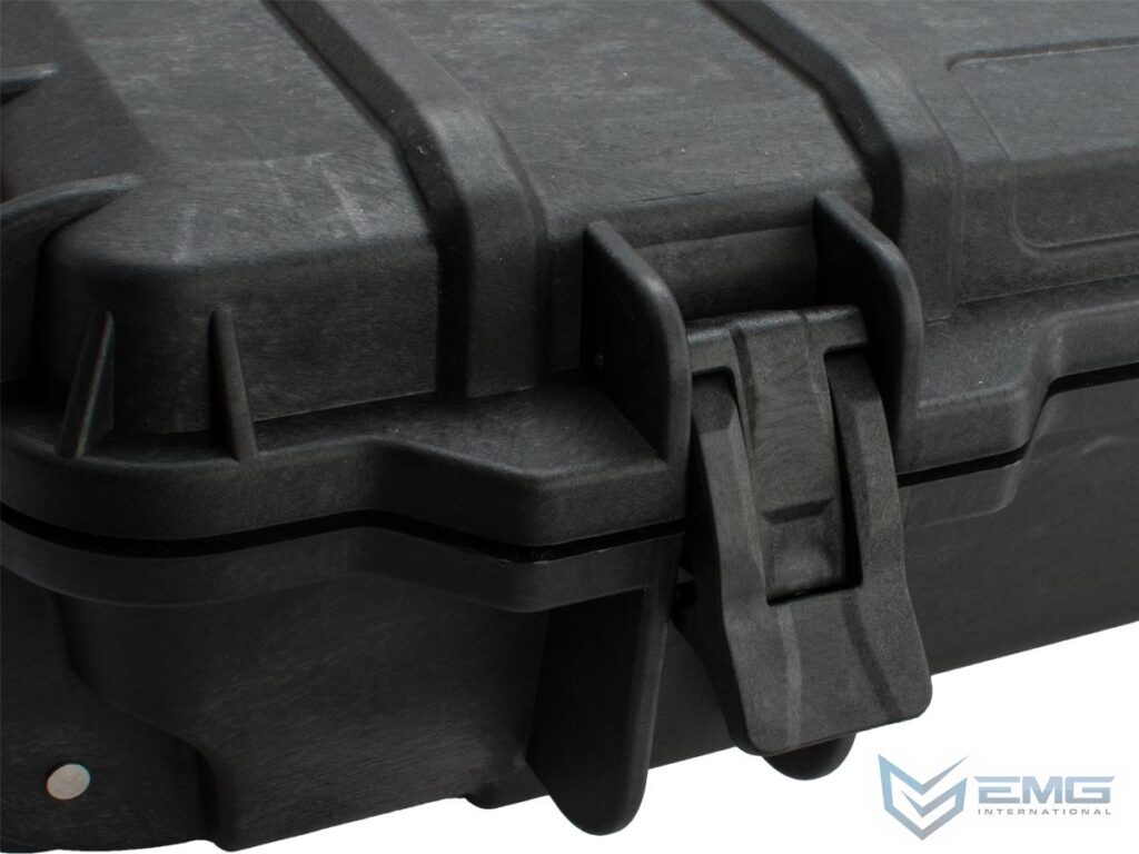 Estuche Duro de 109 cm para Airsoft y Armas, con Llantas y Espuma Anti Impactos EMG Transporter (Color: Verde) - Imagen 8