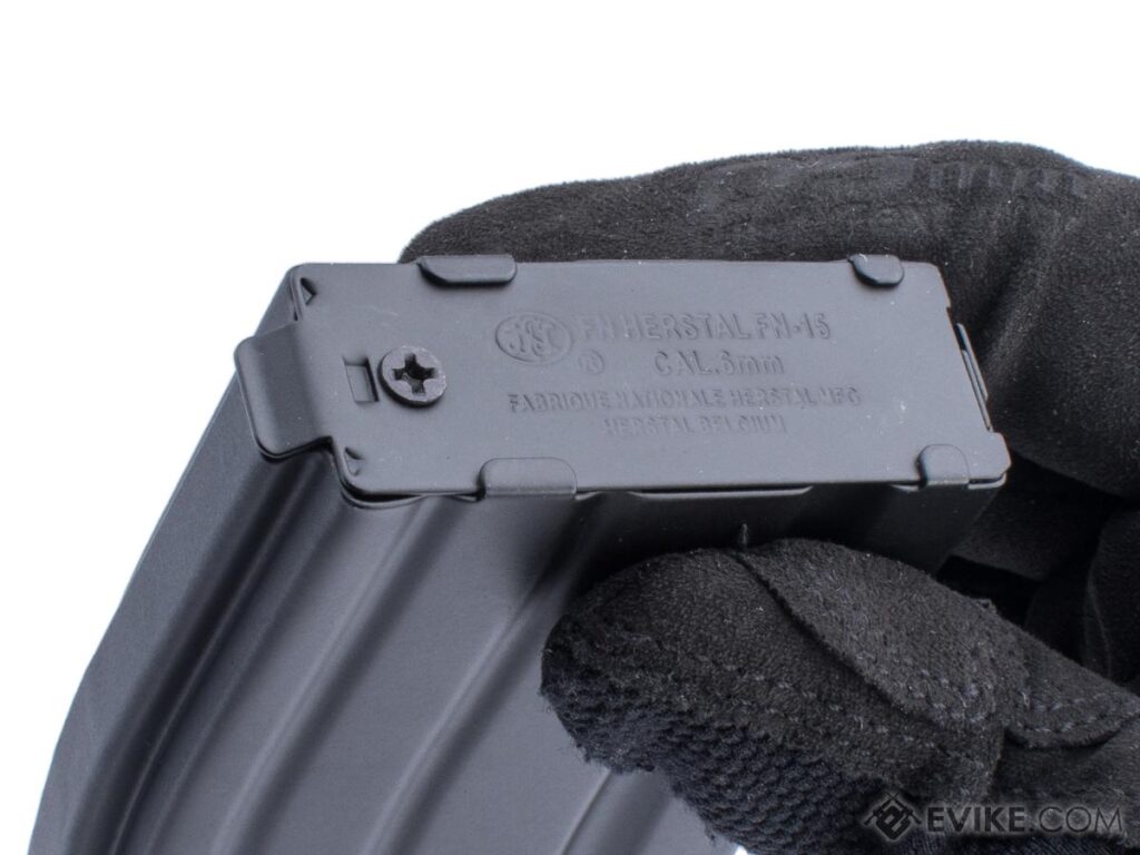 Cargador Midcap Metálico de 150 BBs con Licencia FN Herstal para AEGs M4/M16 (Color: Negro) - Imagen 4