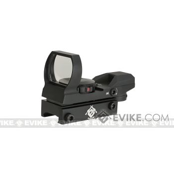 Mira Reflex Panorámica de Punto Rojo / Verde Aim Sports Retículas Warfare / Negra