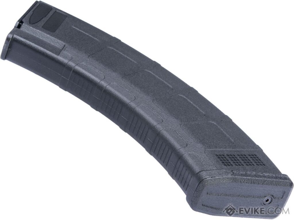 Cargador Midcap 200 BBs CYMA Estilo AR47 para Réplicas AK AEG de Airsoft (Color: Negro) - Imagen 3