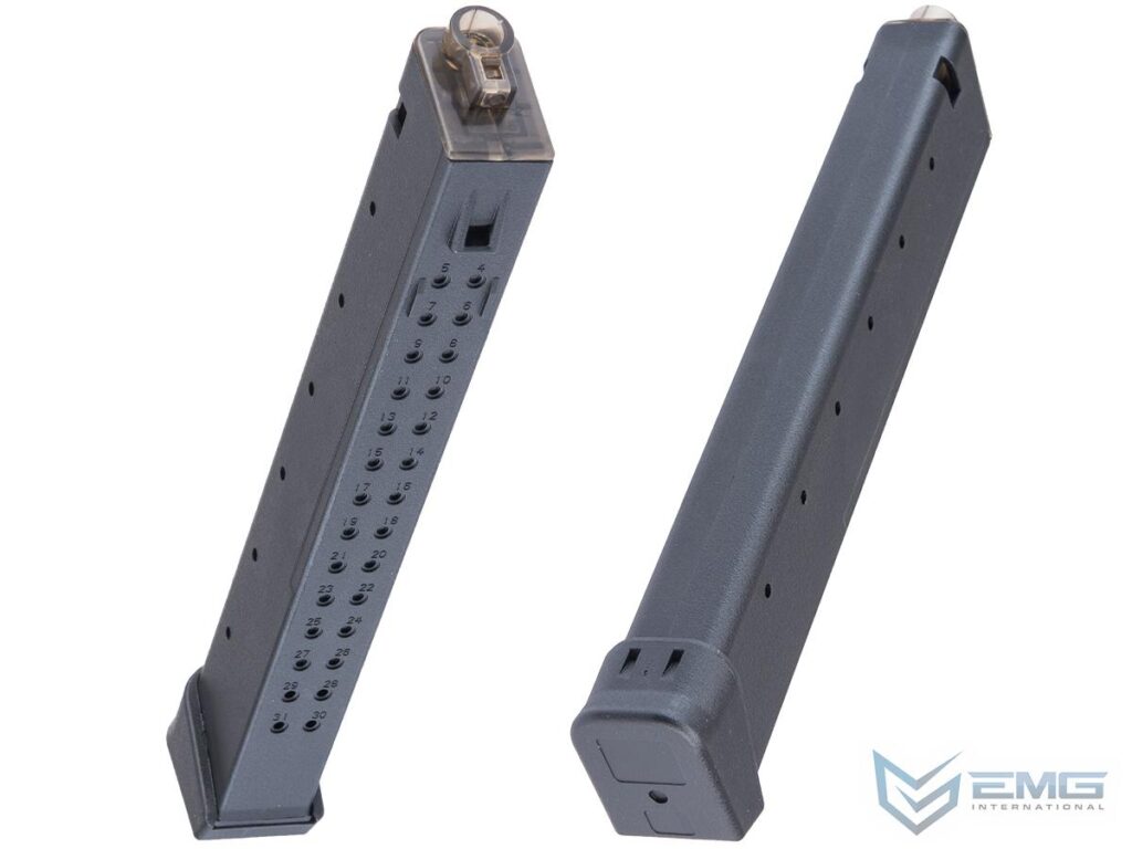 Cargador Midcap EMG de 120 BBs para Réplicas PWS PCC y G&G ARP-9 de Airsoft (Paquete: 1 Pieza) - Imagen 3