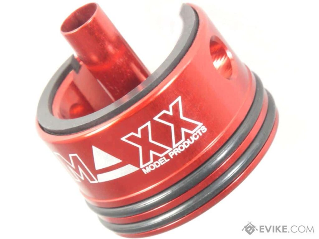 Cabeza de Cilindro Maxx Model de Aluminio CNC con Doble O-Ring para AEGs - Imagen 3