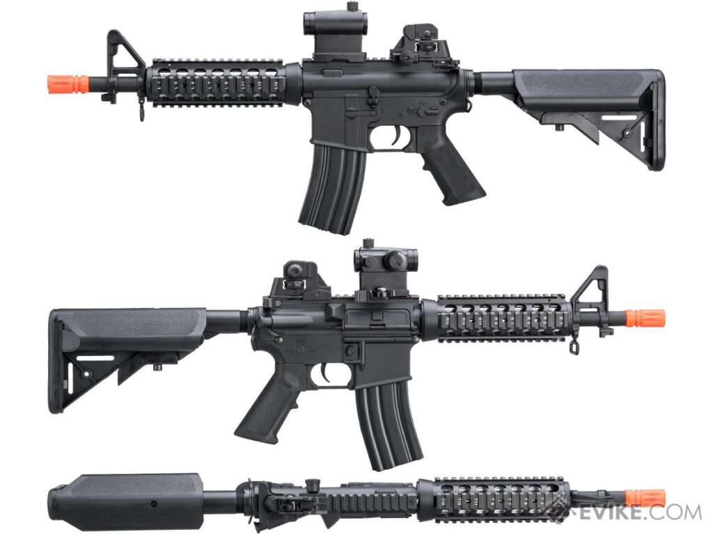 Réplica M4 CQB RIS Cybergun con Licencia Colt para Airsoft con Gearbox de Metal (Color: Negro) - Imagen 3