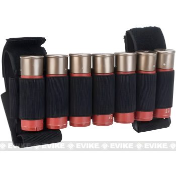 Pouch de Culata para 7 Shells de Escopeta Pro-Arms - Negro
