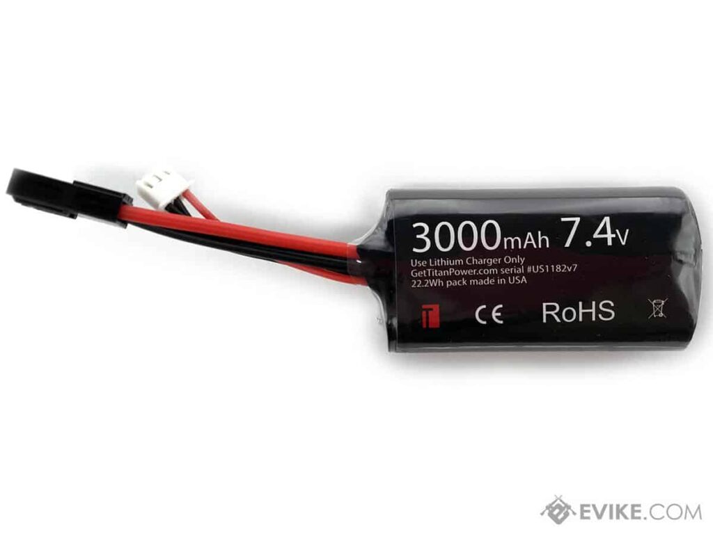 Batería LiIon Titan Power 7.4 V 3000 mAh tipo Brick (Conector: Mini Tamiya) - Imagen 2