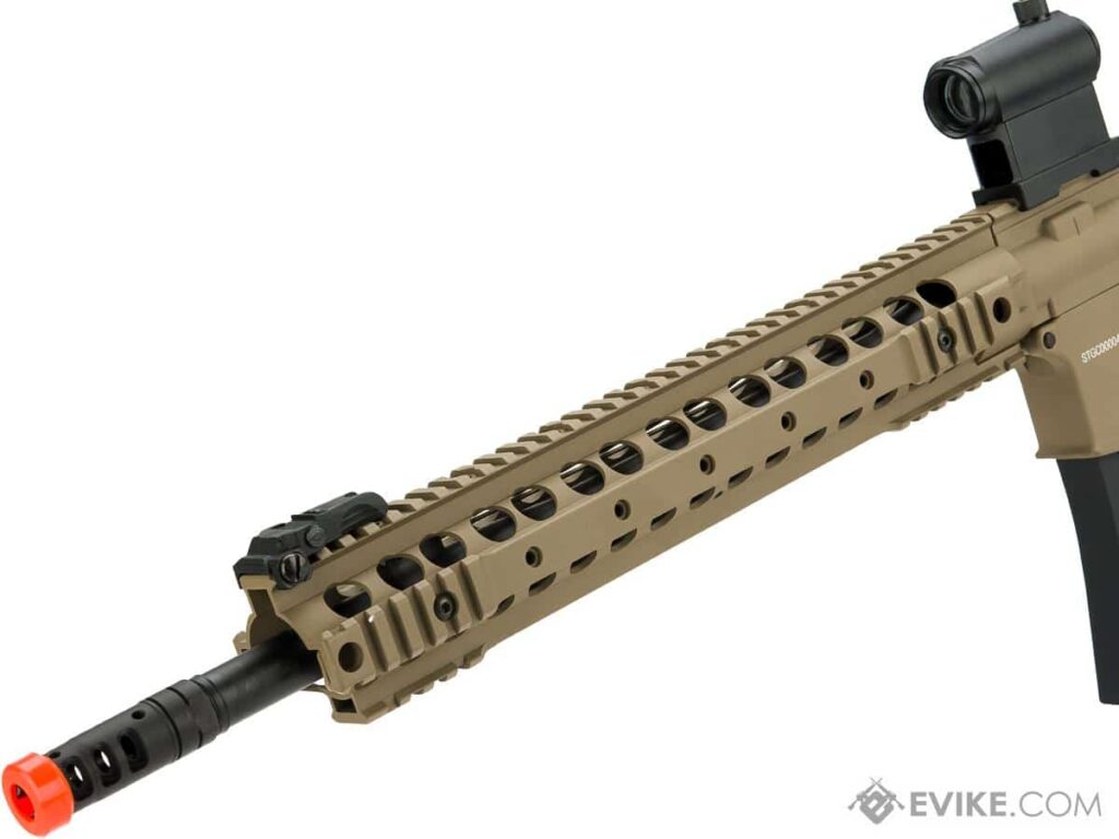 M4 CYMA Sport Full Metal de 13" con Guardamanos Modular UX para Airsoft (Color: Tan) - Imagen 4