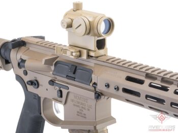 Mira Micro Reflex T1 de Punto Rojo/Verde con Elevador de 1" QD para Airsoft (Color: Tan) - Imagen 5