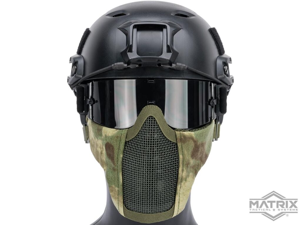 Máscara de Malla Acolchada para Proteger Media Cara Matrix (Color: Arid Foliage) - Imagen 3