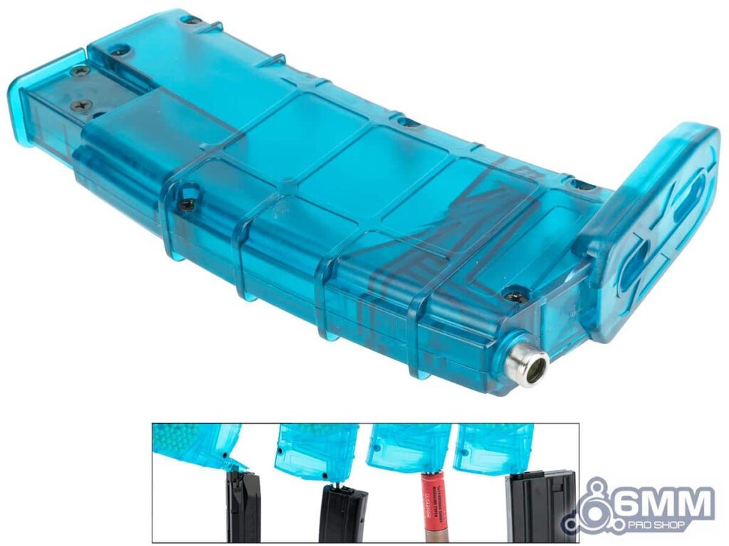 Speed Loader Universal para Airsoft Tipo Cargador de Rifle para 500 BBs 6mmProShop (Color: Azul) - Imagen 5