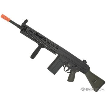 G3 con Guardamanos RIS JG de Metal para Airsoft - Negro / Verde Olivo